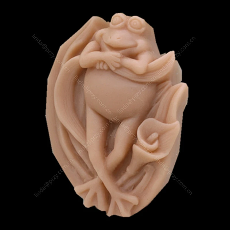 2018 new Frog pattern  Soap making Mould Silicone Home Craft mold Handmade Candle molds Aroma Stone mould