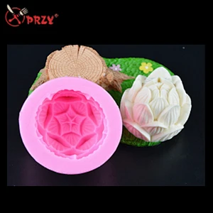 2018 white Lotus flower molds Soap Candle mould silicone cake decorations mold aroma stone molds