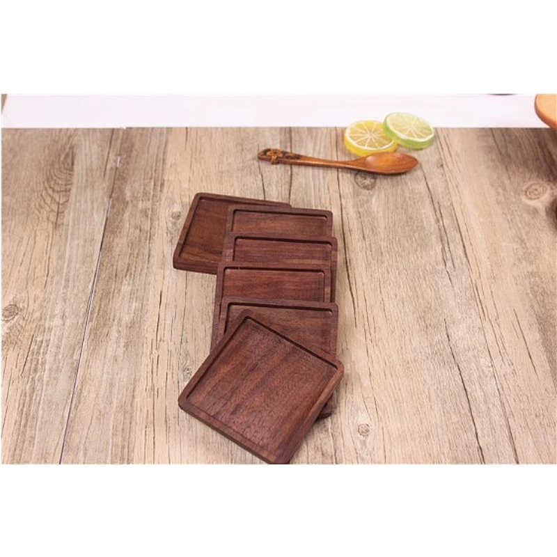 Wooden cup mats