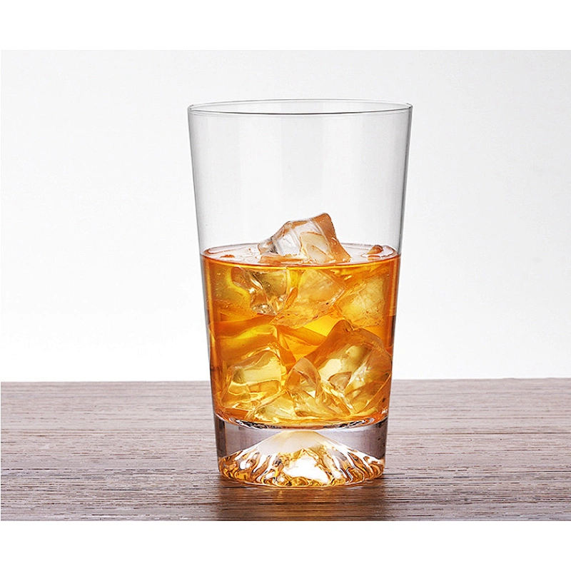 300ml Juice Milk Water Tea Beer Cup High Quality Hand Blown Borosilicate Glass Cup Customized Logo Luxury Glass Water Cup