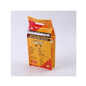 Superior quality customized PE bags with handle for packing grout