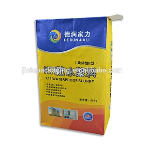 Made in china kraft paper block bottom bag for mineral granular such as powder,waterproof slurry,glue,cement