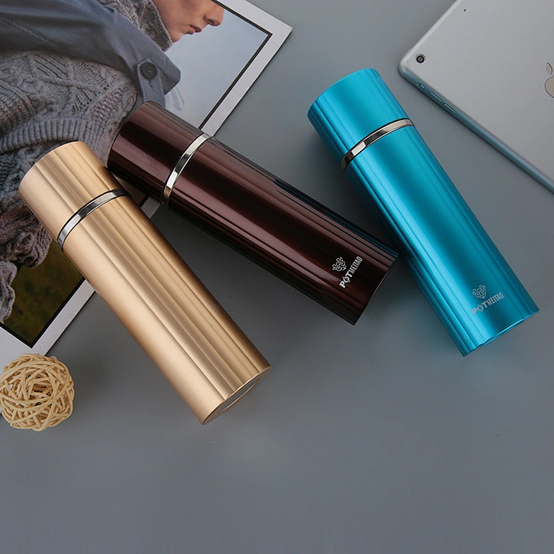 280ml high vacuum stainless steel flask drinking water bottle rotate cup