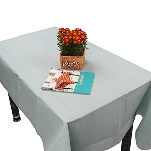Accept Custom Restaurant plain green Tablecloths And Napkins Wedding Table Cloth