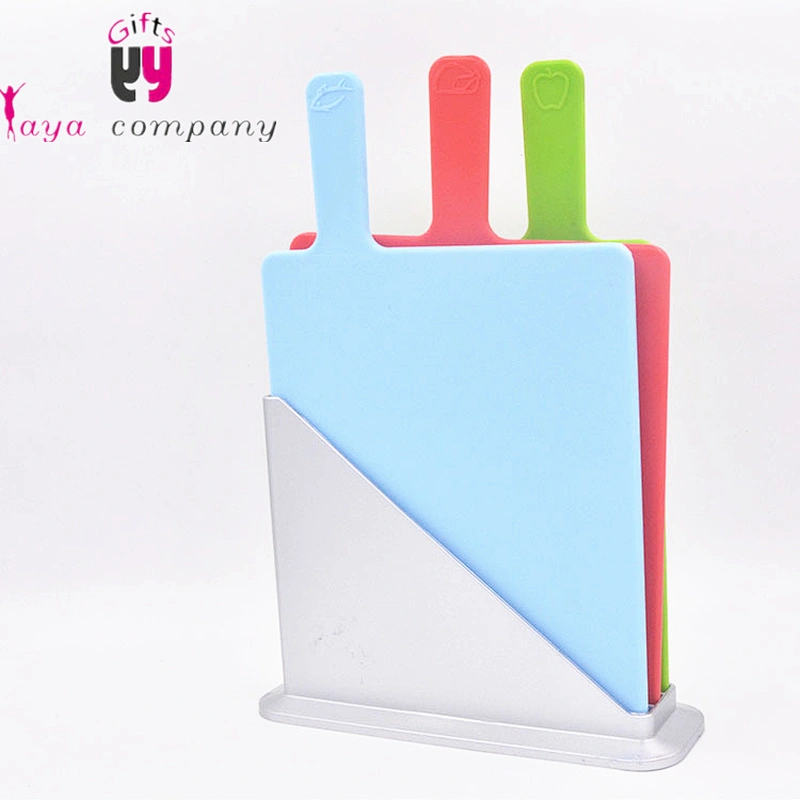 Kitchen Tool 4pcs Classify Flexible Silicone Folding Cutting Board Set