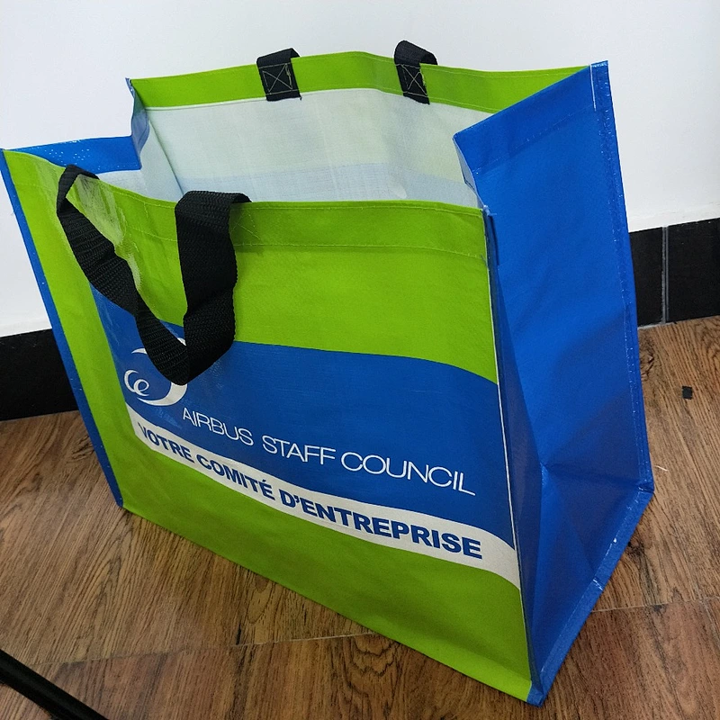 Wholesale customized stand up pp non woven shopping bag