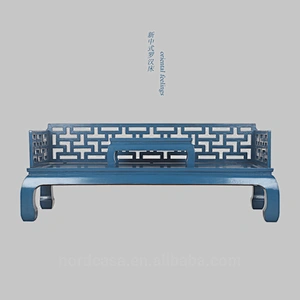 chinese antique style hand carved day bed