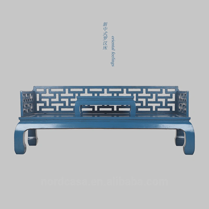 chinese antique style hand carved day bed