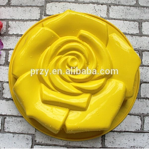 PRZY PR325 high quality silicone rose cake pan for baking