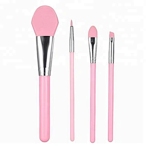 JZG 4PCS High Quality Silicone Head Mask Foundation Makeup Brush
