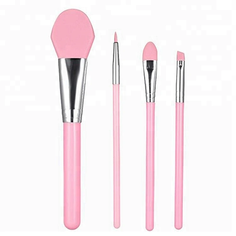 JZG 4PCS High Quality Silicone Head Mask Foundation Makeup Brush