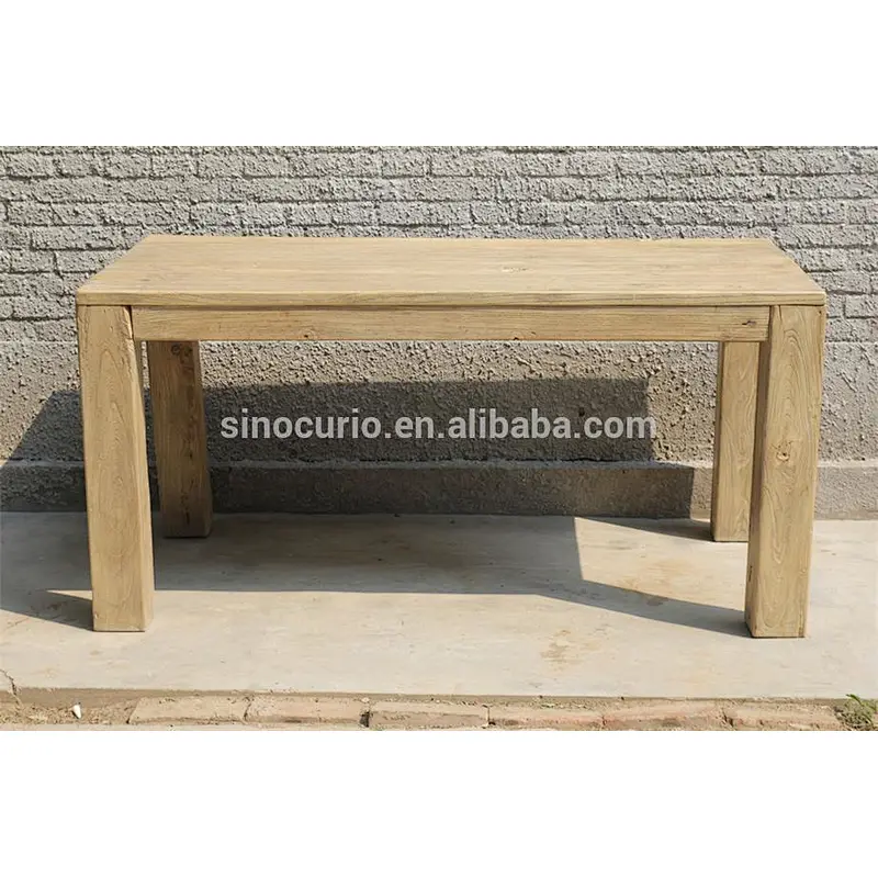recycled wood table top & dinning table set cheap wholesale furniture in china solid wood slabs