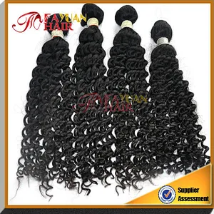 Deep curly 100% real virgin cheap Brazilian hair weaving