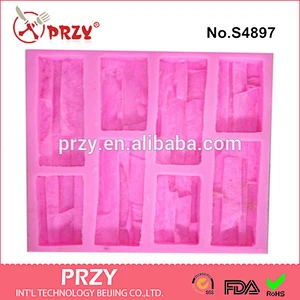 S4897 Cultural stone silicone soap mold 3d silicone handmade mold for soap food grade silicone molds