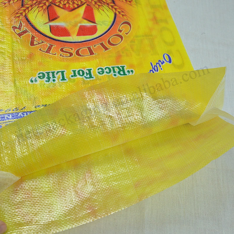 Agricultural Use and bopp laminated 25kg pp woven rice bags for grain,basmati biryani rice bag