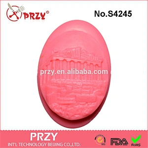 S4245 PRZY Parthenon Soap bar,Silicone Mould, polymer silicone soap mold
