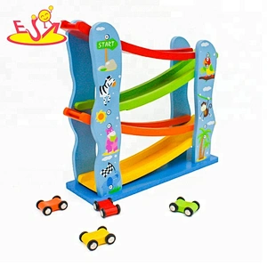 Most popular kids wooden toy car track for wholesale W04E045