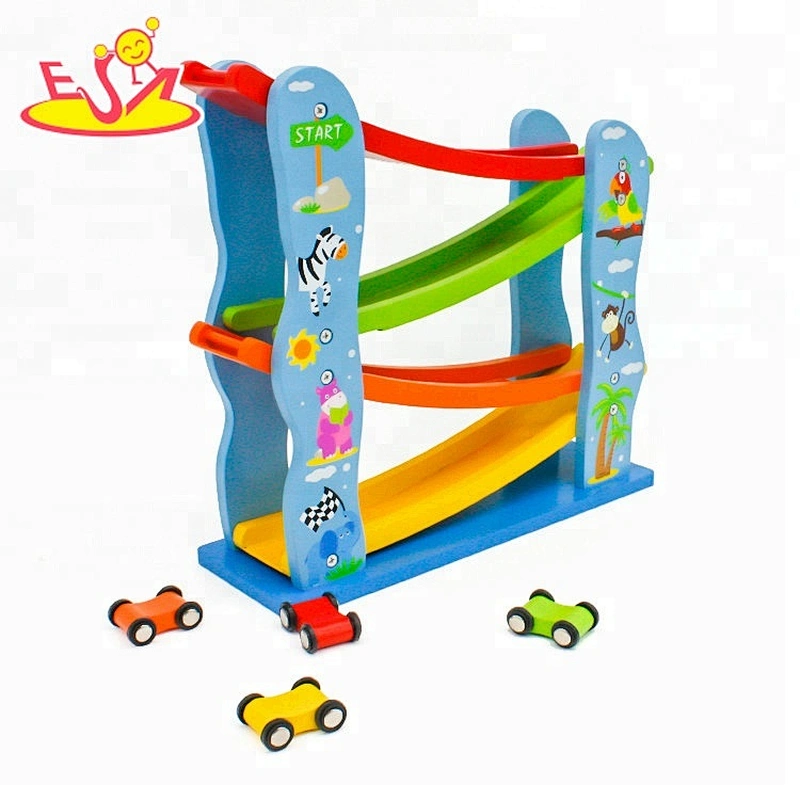 Most popular kids wooden toy car track for wholesale W04E045