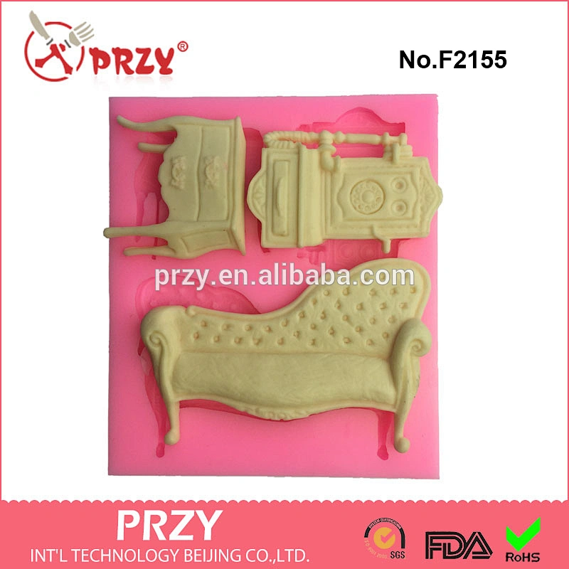 F2155 Baroque Furniture Silicone Fondant Mould,silicone cake decorating mold,food grade fondant molds