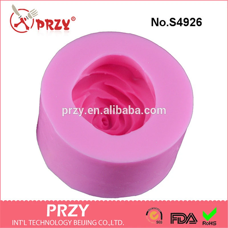 S4926 rose 3d silicone molds handmade soap mold