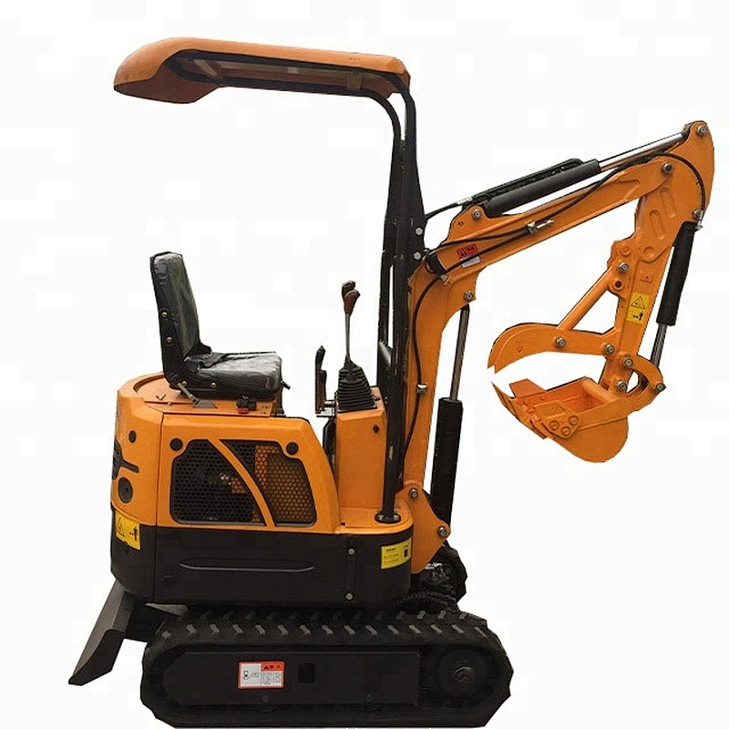 0.8 ton mini crawler excavator with rubber tract bucket capacity 0.03m3
