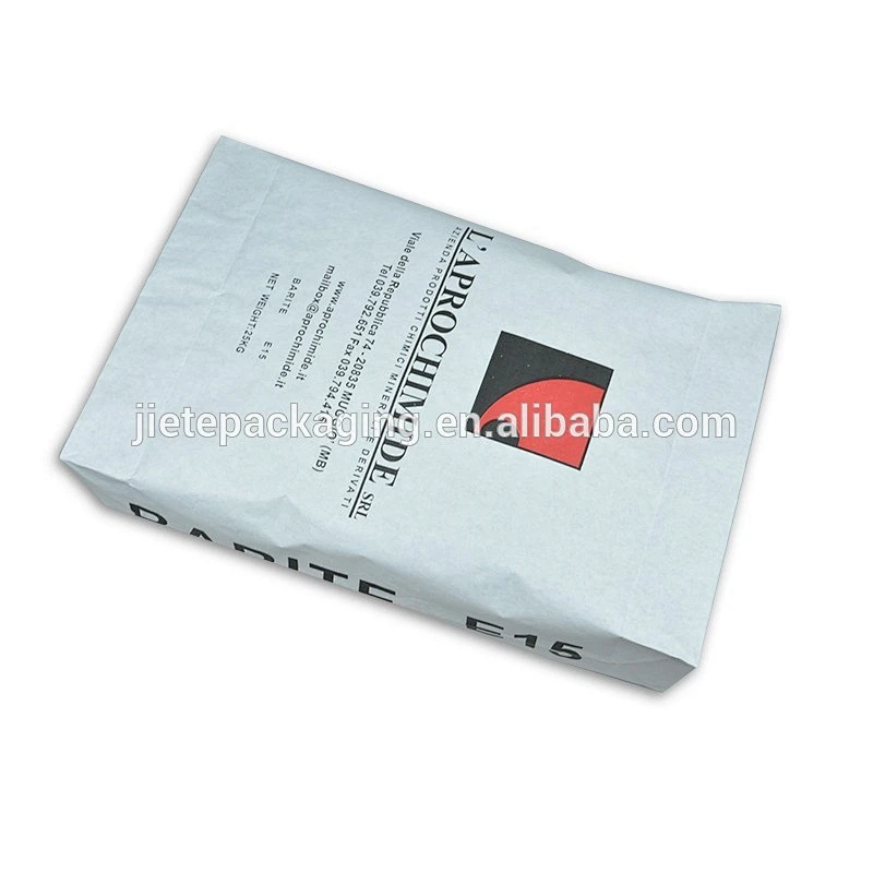 Low cost custom order square bottom kraft paper bag with logo printing for packing flour 25kg