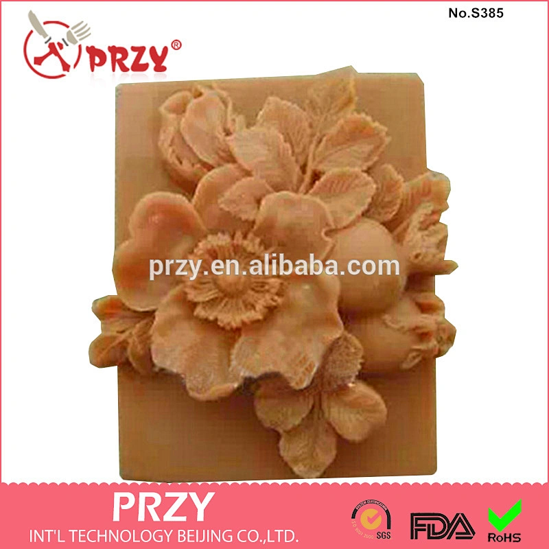 Pomegranate flowers decorative soap molds