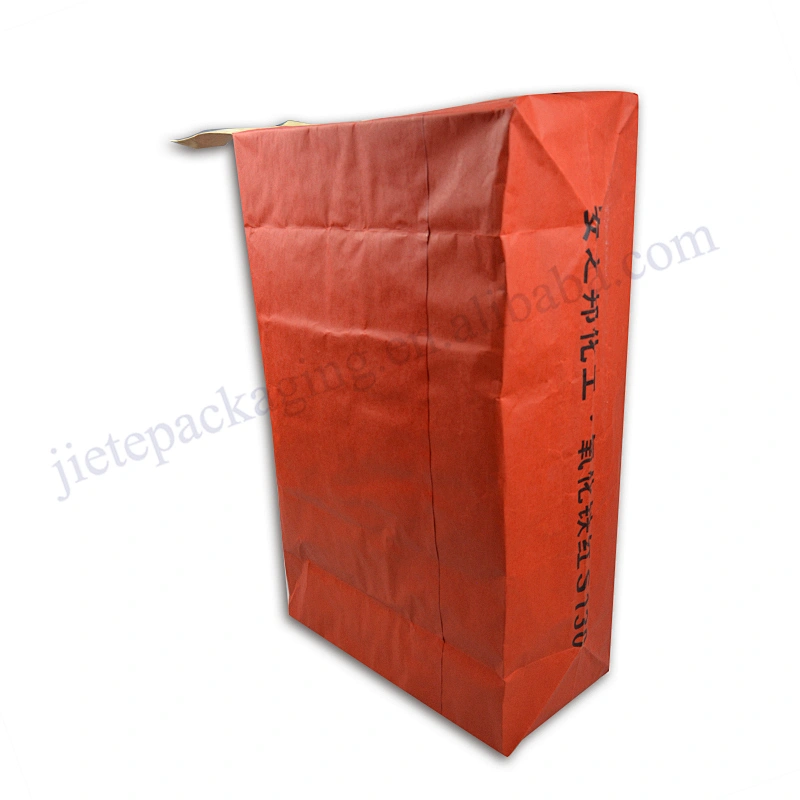 Stand up kraft paper cement bag 25kg for chemical and tile adhesive
