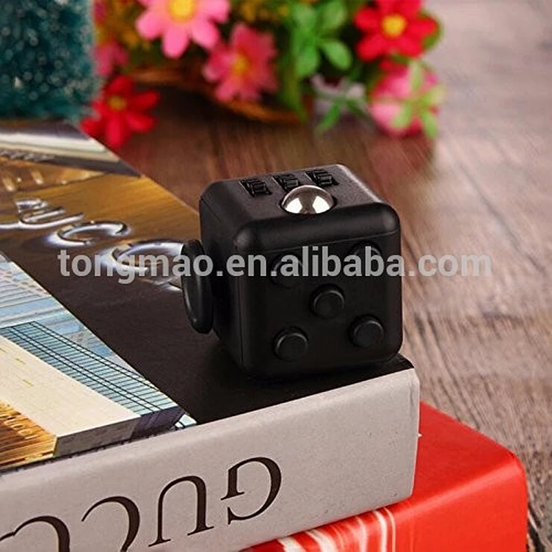 Hand Spinner Fidget Cube With Button Anti Irritability Toy