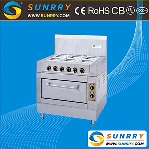 Manufacturer Commericial Standing Style Stainless Steel Body Restaurant Kitchen Gas Stove Burner
