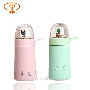 2018 New Style OEM Vacuum Mug Stainless Steel Vacuum Flask Water Bottle with Creative Micro World Cover