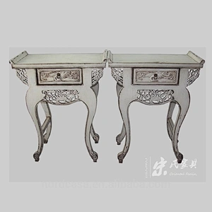 chinese antique one drawer hand carved altar table