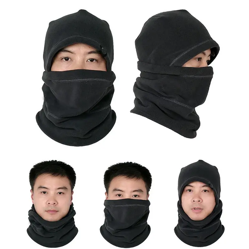 Thermal Fleece Balaclava Full Face Mask Neck Warmer Skull Cap Hat Ski Scarf Hood