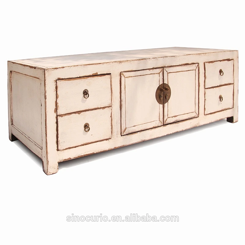 Chinese antique living room furnitures rustic tv stands