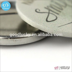 50MM full color printing round Tin badge with safety pin