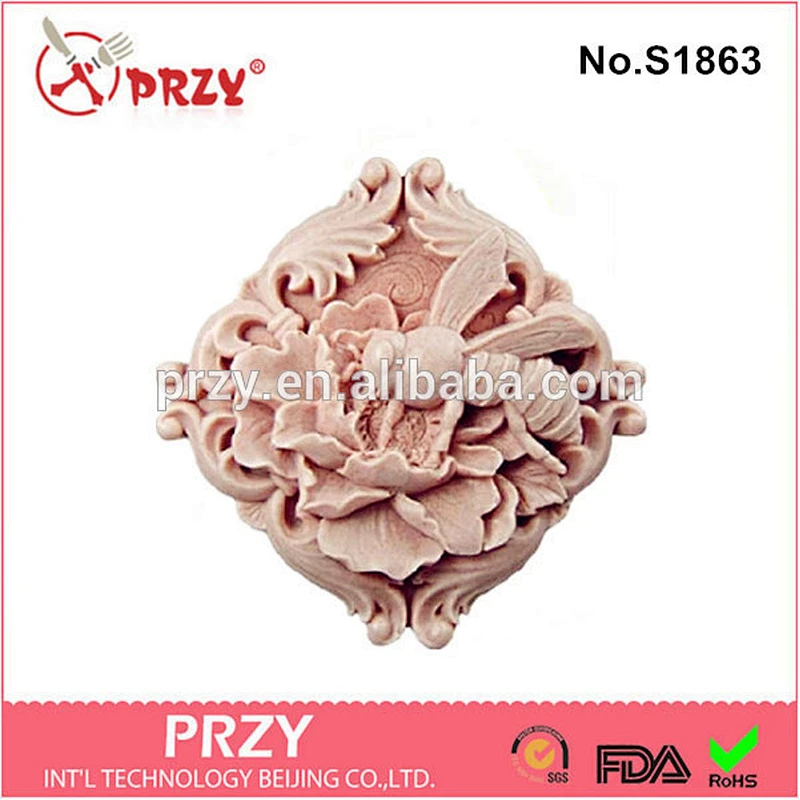 Bees shaped decotative silicone soap molds