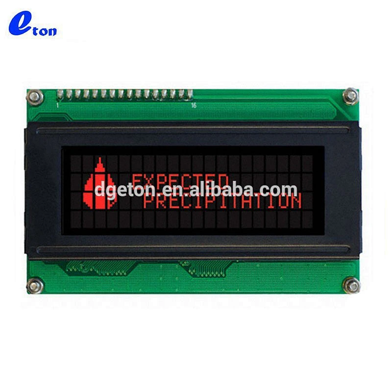ALPHABET AND NUMBER 20X4 LCD DISPLAY RED LED BACKLIGHT