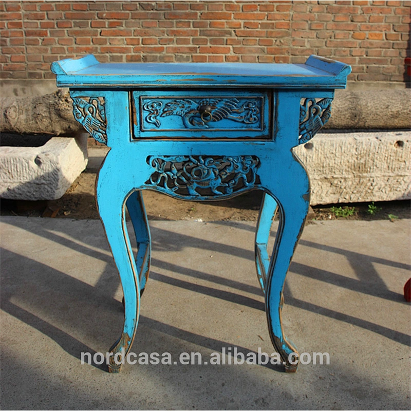 Chinese antique style wooden carved altar table