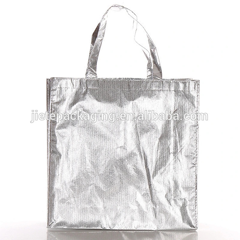 new products custom recycled non woven gold gift shopping bag with handle