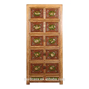 wholesale antique furniture china antique solid wood living room cabinet wardrobe furniture