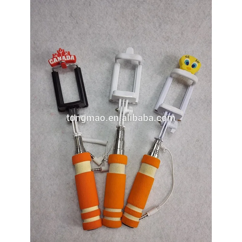 Good quality lovely factory's competitive price cable selfie stick monopod