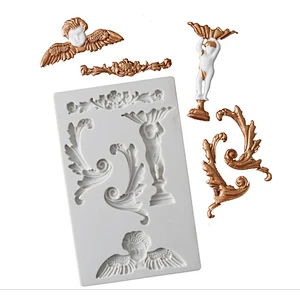 European Embossed Totem silicone fondant mold Cake chocolate mold PRZY