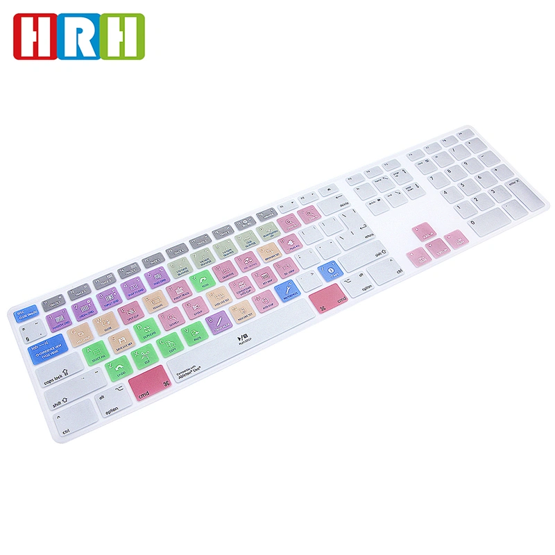 Ableton Live Hotkey Shortcut Keyboard Cover Skin Protector For iMac G6 Desktop PC Keyboard with Numeric Keypad Wired USB