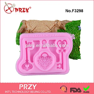 Key to turn sugar cake silicone mold dry pez shape mold cake edge decoration can be customized