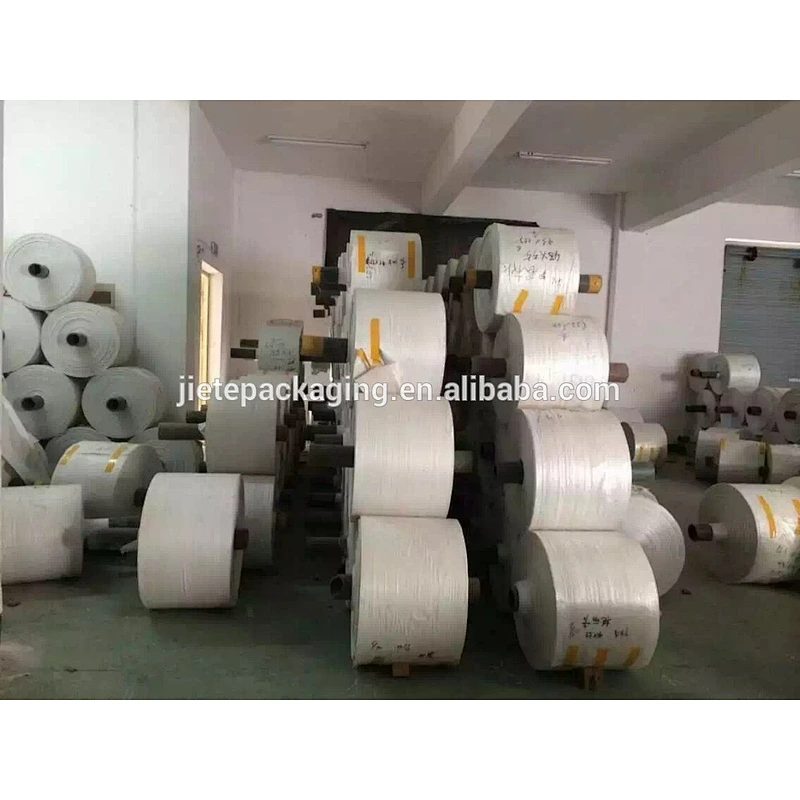 Customized cheap virgin white pp woven fabric tubular for industrial and construction use