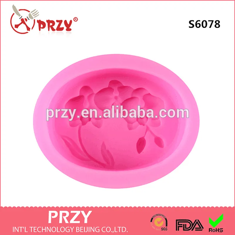 DIY Flower character silicone soap mold/handmade soap molds