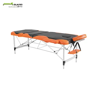 Aluminum folding Massage table With Strict selection of PVC/ PU