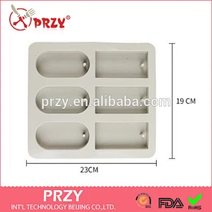 Custom make all kinds of handmade soap mold DIY soap mold 6 square square brick company commander silicone cake mould