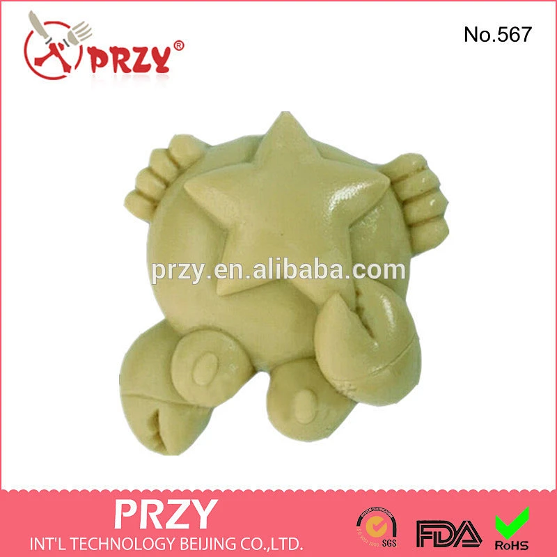 2015 eco-friendly FDA animal shape silicone molds for soap
