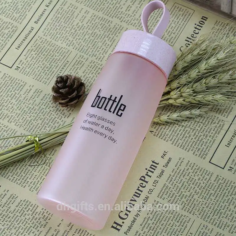2018 Novelty Products PP Scrub Mugs with Straw Lid Plastic Outdoor Travel Cup Lovely and Colorful Kettle